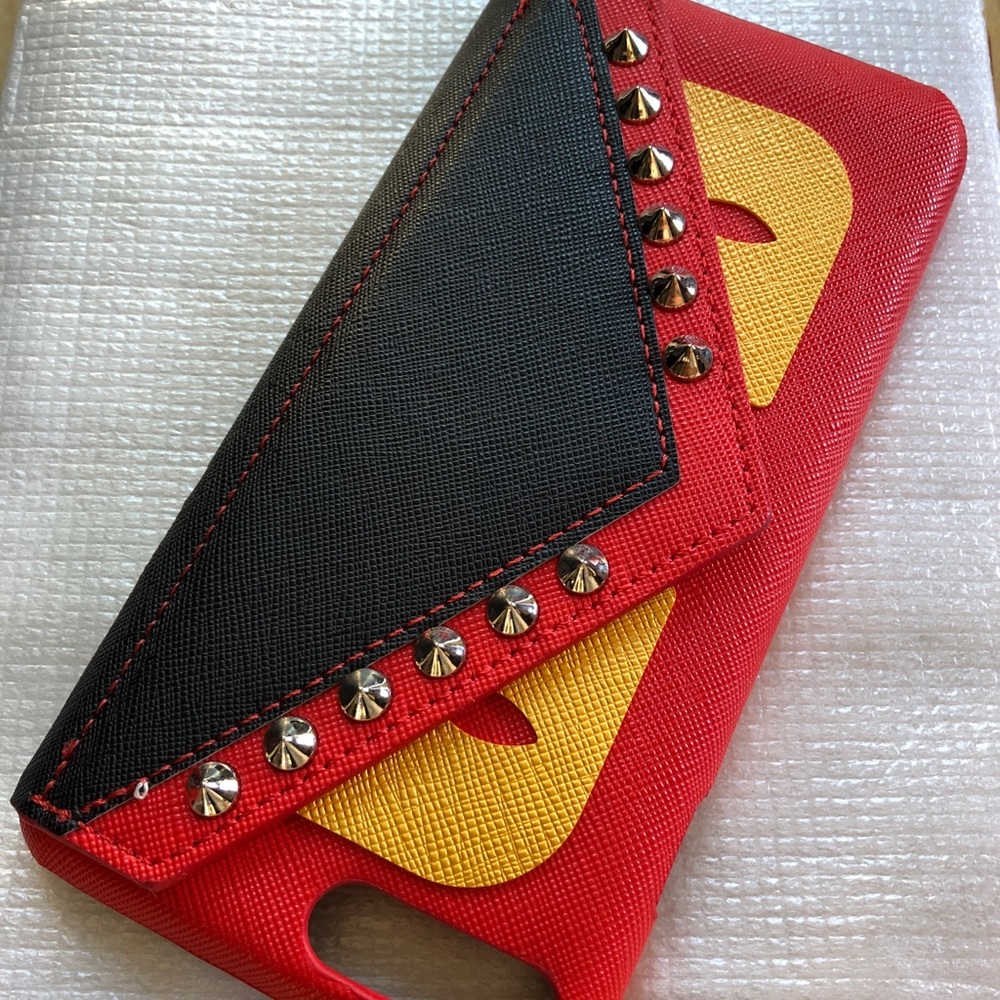 Fendi-like Monster iPhone 7/8 Plus Case ID holder